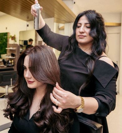 Styling in de salon